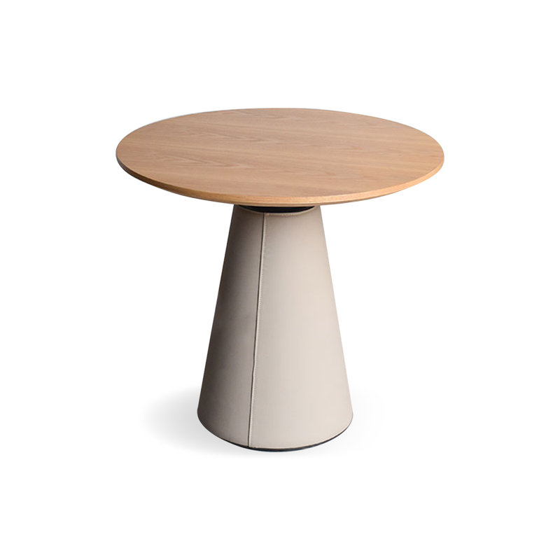 Table de salle à manger ronde en bois massif noyer, Noyer