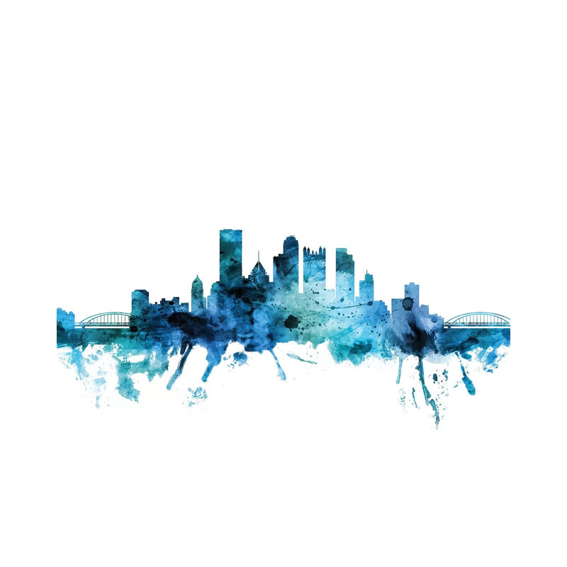 Pittsburgh, Pennsylvania Skyline by Michael Tompsett - Wrapped Canvas Gallery-Wrapped Canvas Giclée, 152.5 cm H x 101.5 cm W