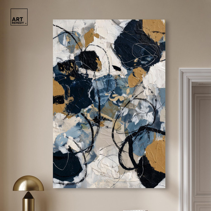 "Midnight and Moonlight", impression sur toile bleue par Art Remedy, galerie tendue, 36 x 54, H 54 po x l 36 po