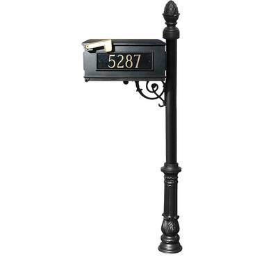 Qualarc Lewiston Locking Post Mounted Mailbox | Wayfair