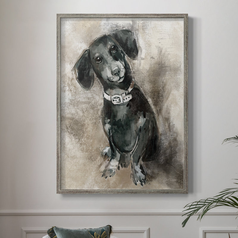 Sketchy Study Framed Print - Solid Wood, 11" H x 9" W