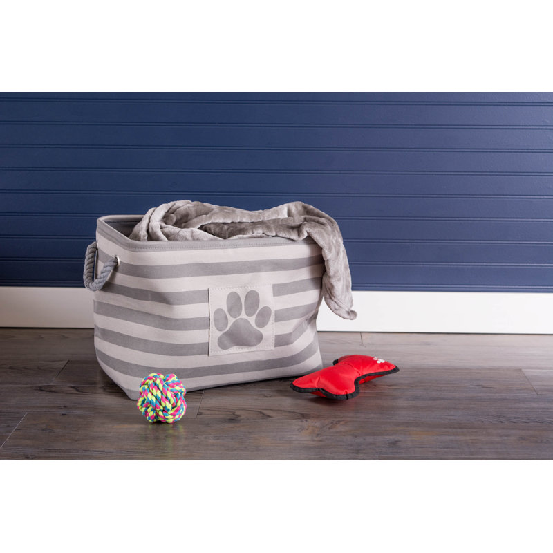 Cube en tissu pet Cambridgeshire, Gris, H 15 po x l 12 po x P 17,5 po