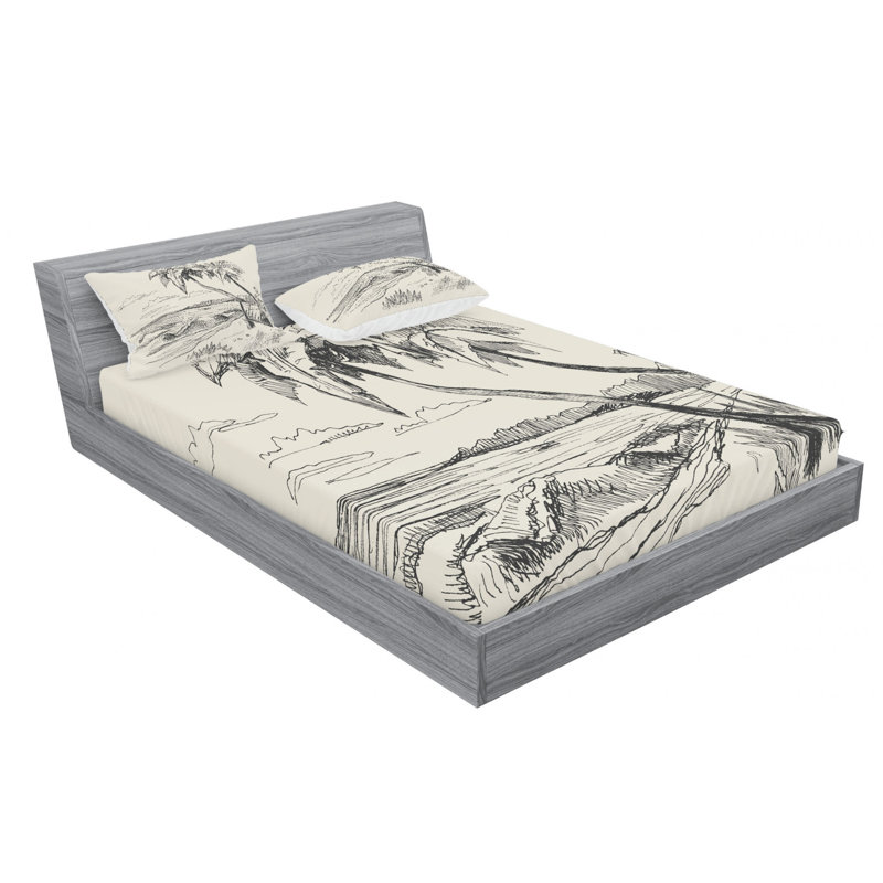 Microfiber Sheet Set, Full Sheet Set with Fitted Sheet