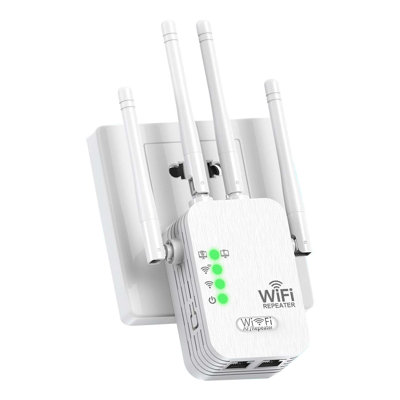 Wifi Extender Signal Booster For Home - Internet Repeater With Long Range Up To 12880sq.ft And 120 Devices