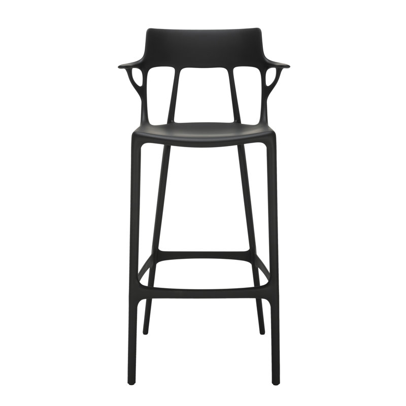 A.I. Outdoor Bar Stool, Bar, Black