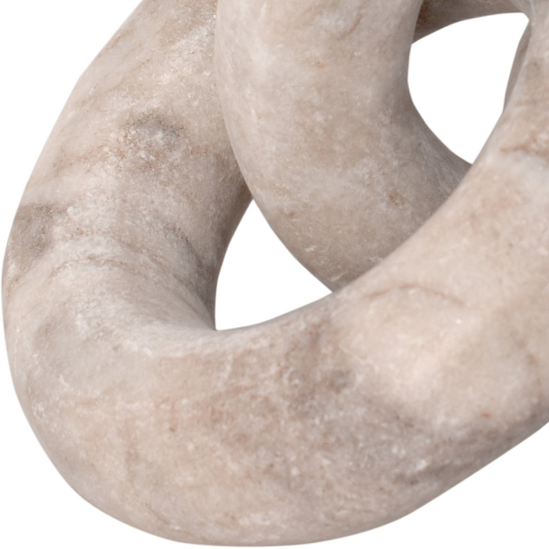 Rings Marble Decorative Object, Brown