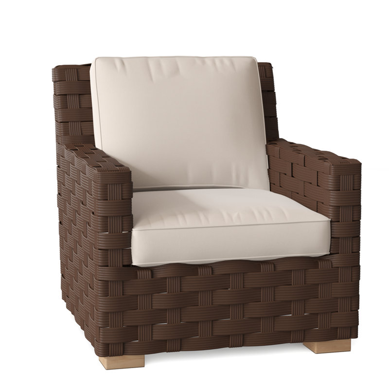 St. Barts Outdoor Lounge Chair, St. Barts Hemp, Batik Navy