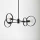 Alexandro 4 Light Fabric Dimmable Sputnik Chandelier