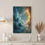Art sur toile bleu foncé et soleil-608795010