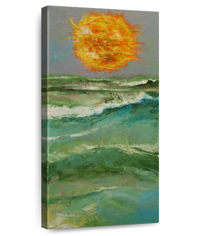 Fiery Sun, 30" H x 15" W