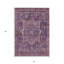 Tapis intérieur lavable 5 pi x 8 pi médaillon aubergine