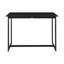 Tables de salle à manger en aluminium noir peu encombrantes pour l'extérieur