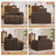 Fauteuil d'appoint surdimensionné de 44 pouces, fauteuil canapé une place en mousse à mémoire de forme avec assise profonde et accoudoirs larges-129883931