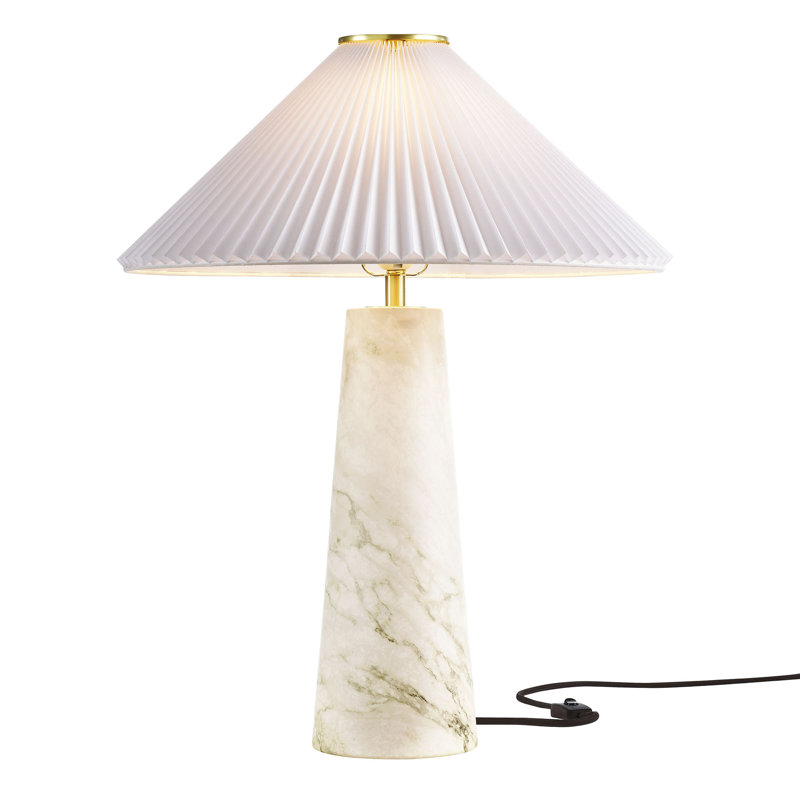 Nera Marble Table Lamp, White