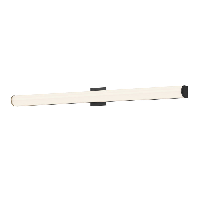 Éclairage pour meuble-lavabo à DEL, Noir, 4.63" H x 48.13" W x 3.25" D