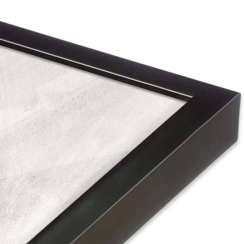 Doux rosé et crème, abstrait II, Encadrement ouvert, zinc vieilli, H 15,25 po x l 12,25 po
