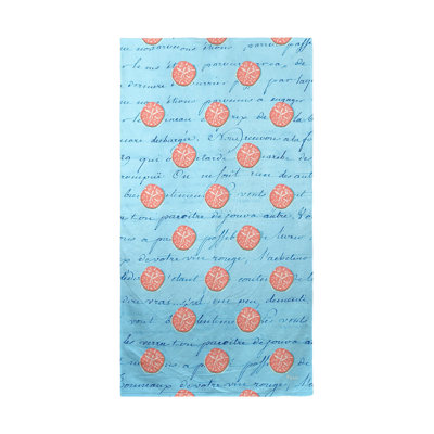 Serviette de plage script de sable en corail Rayford