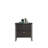 Lateral File With Two Drawers, Dark Brown Finish