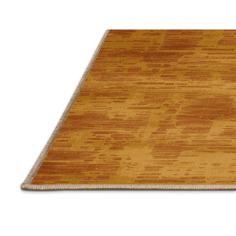 Tapis abstrait lavable à la machine, Rond 3 pi