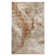 Abstract Machine Woven Marble Mocha Swirl Polypropylene Area Rug in Beige