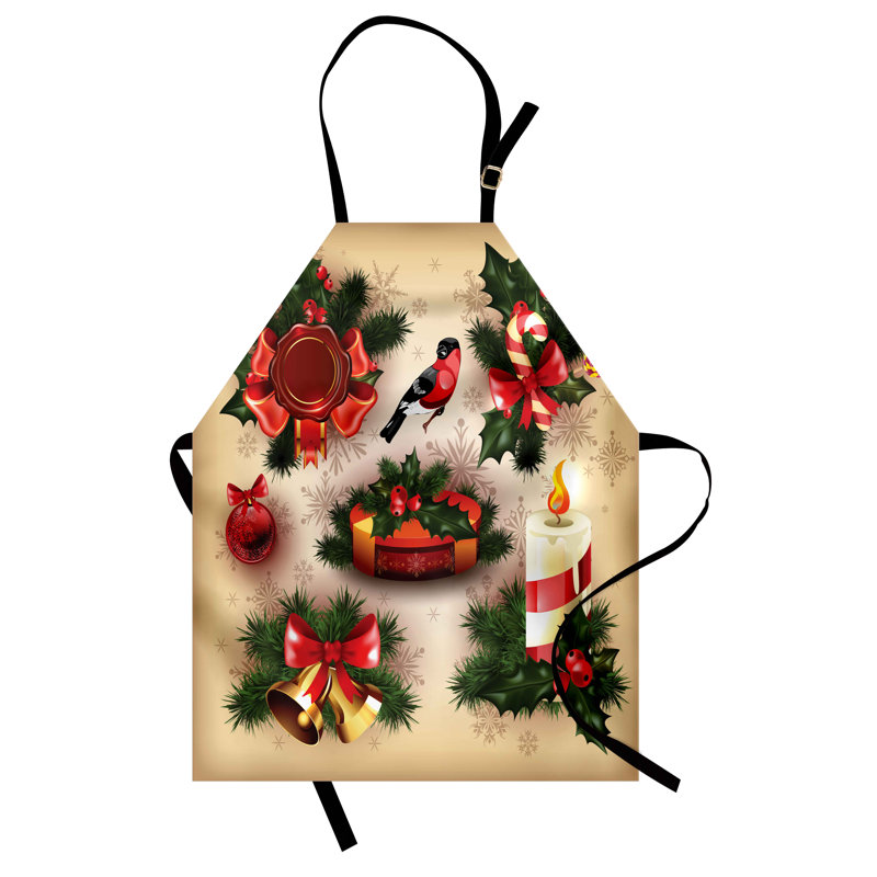 Tablier de Noël sans motif bavoir
