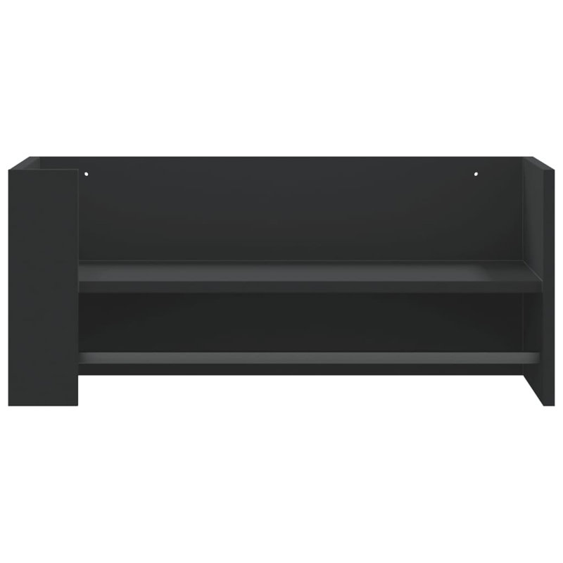 Robbert Floating Shelf, Black, 30.5cm H x 70.5cm W x 35cm