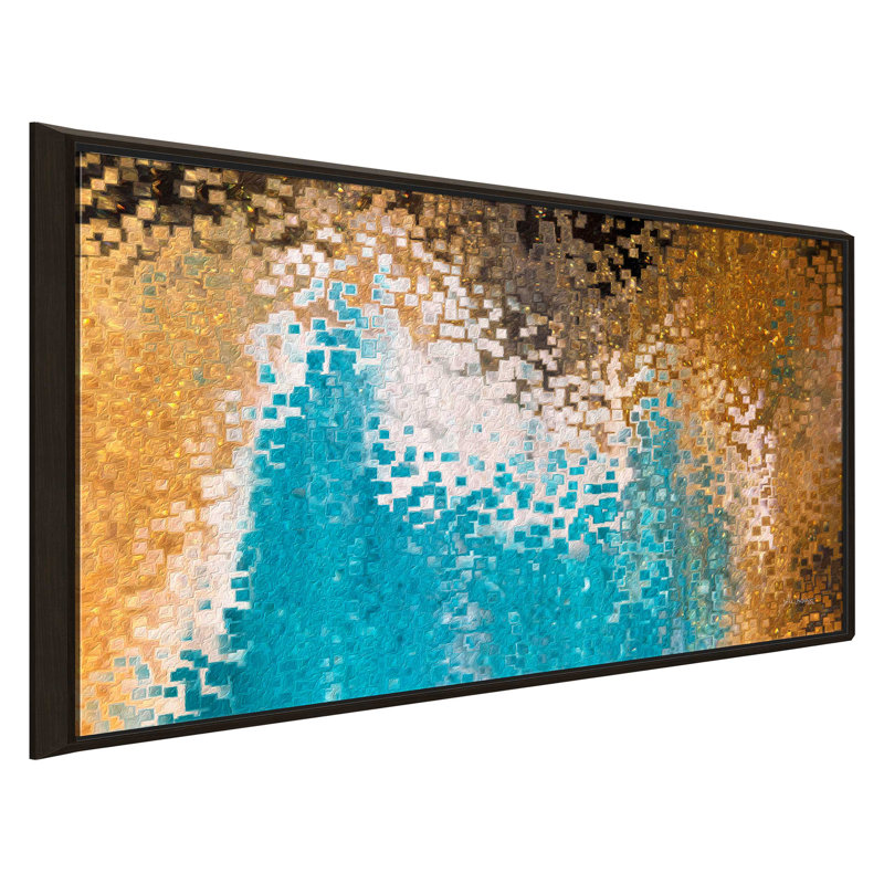 «Matthew Are33» par Mark Lawrence, Cadre flottant espresso, H 39,5 po x l 63,5 po x P 2 po