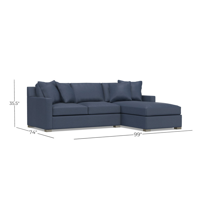 Kelsey Fabric 2 Pc Sectional, 1697-044