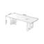 Bureau d'écriture rectangulaire en bois massif de couleur châtaignier clair-1992148285