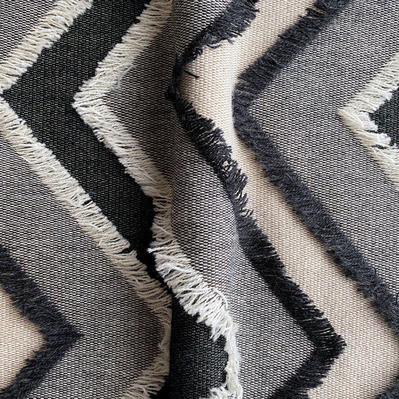 Jacinto Lilac Fabric, Black