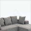 Ensemble de canapé moderne en mousse avec 5 coussins décoratifs - Conception modulaire, revêtement doux, canapé modulaire en L pour le salon-1384039493