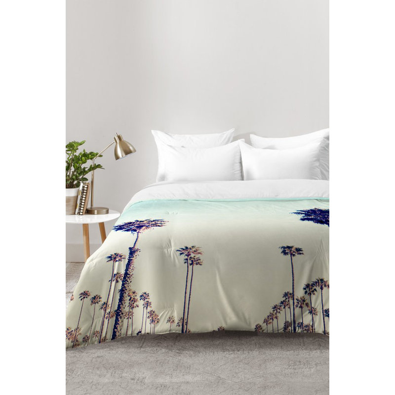 Ensemble d'édredon palmier de Californie, Édredon double / grand + 2 taies décoratives sta