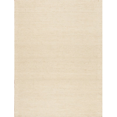 Tapis rectangulaire en laine ivoire naturel Santa Fe Adobe