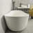 67" x 32" Freestanding Soaking Solid Surface Bathtub