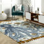 Tapis bleu / orange Thomas Paul-964278080