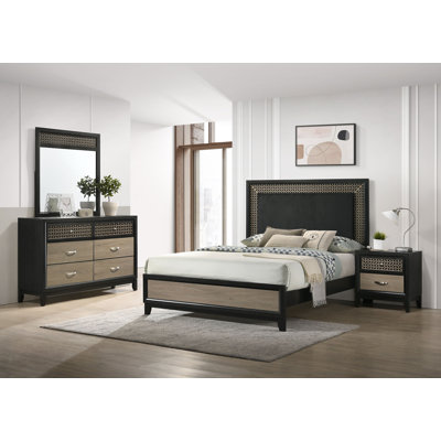 Embree Upholstered Standard 4 Piece Bedroom Set -  Red Barrel StudioÂ®, 972E9F7B810B4C18AE83DC972AEF3BBC