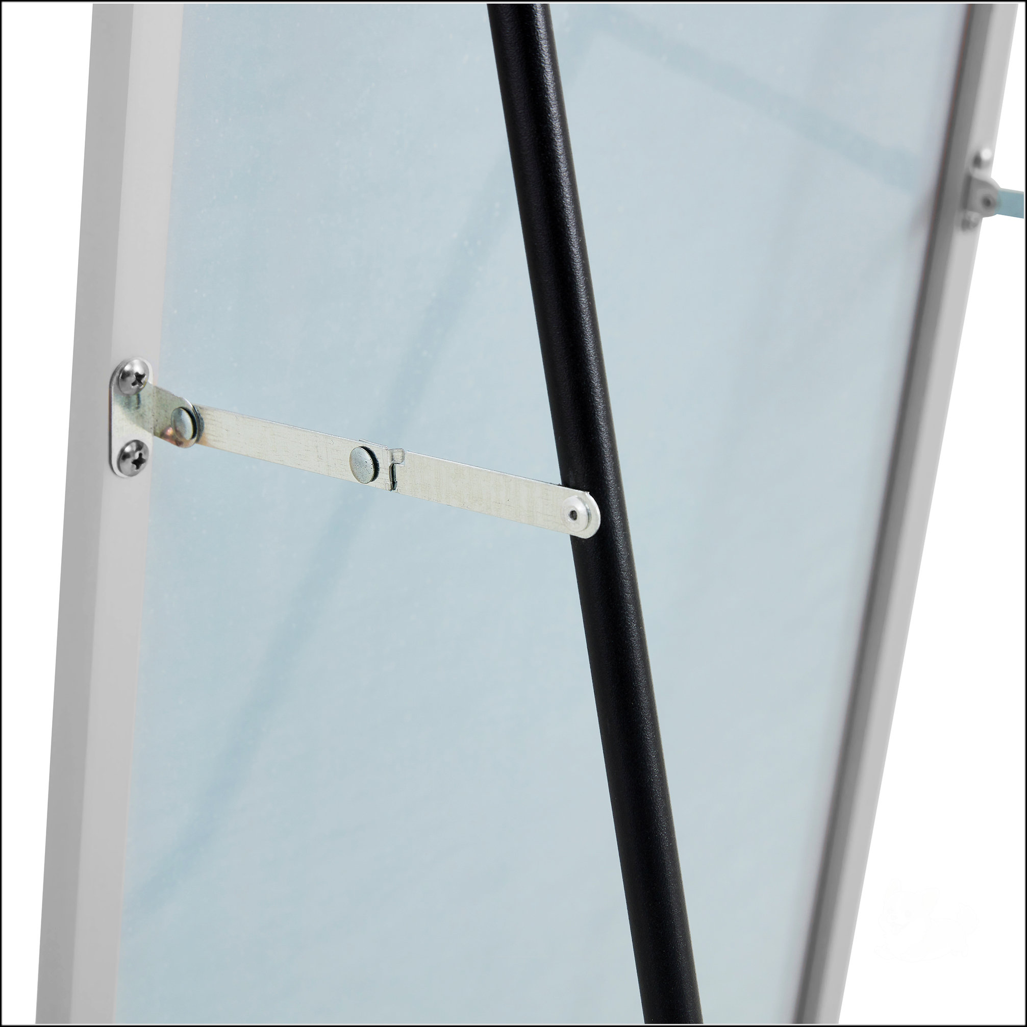 Ebern Designs 4Rd Generation Silver Aluminum Alloy Metal Frame Arched ...