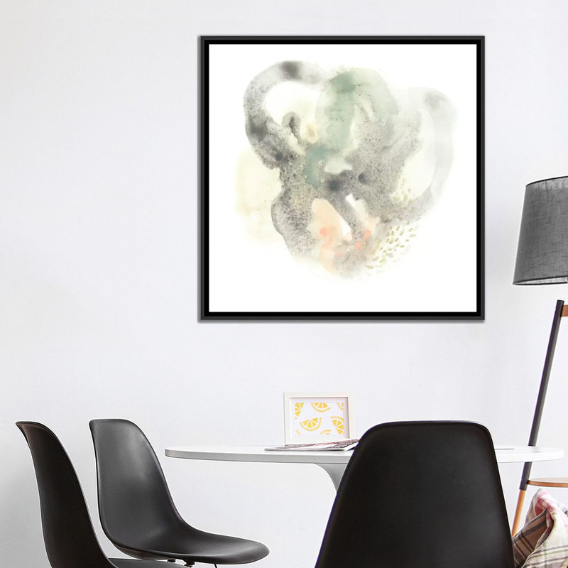 «Galaxy II», impression sur toile, H 18 po x l 18 po x P 1,5 po, Toile encadrée noire, Pas de tapis