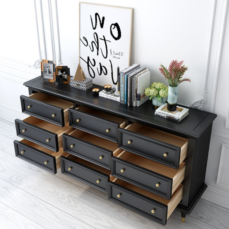 Commode d'appoint moderne tout en bois massif