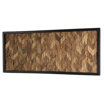 Handmade Abstract Wall Decor on Solid Wood