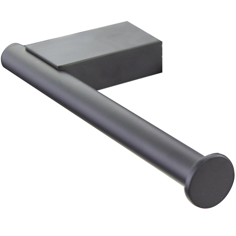 Porte-papier hygiénique à fixation murale en acier inoxydable Maddox, Noir