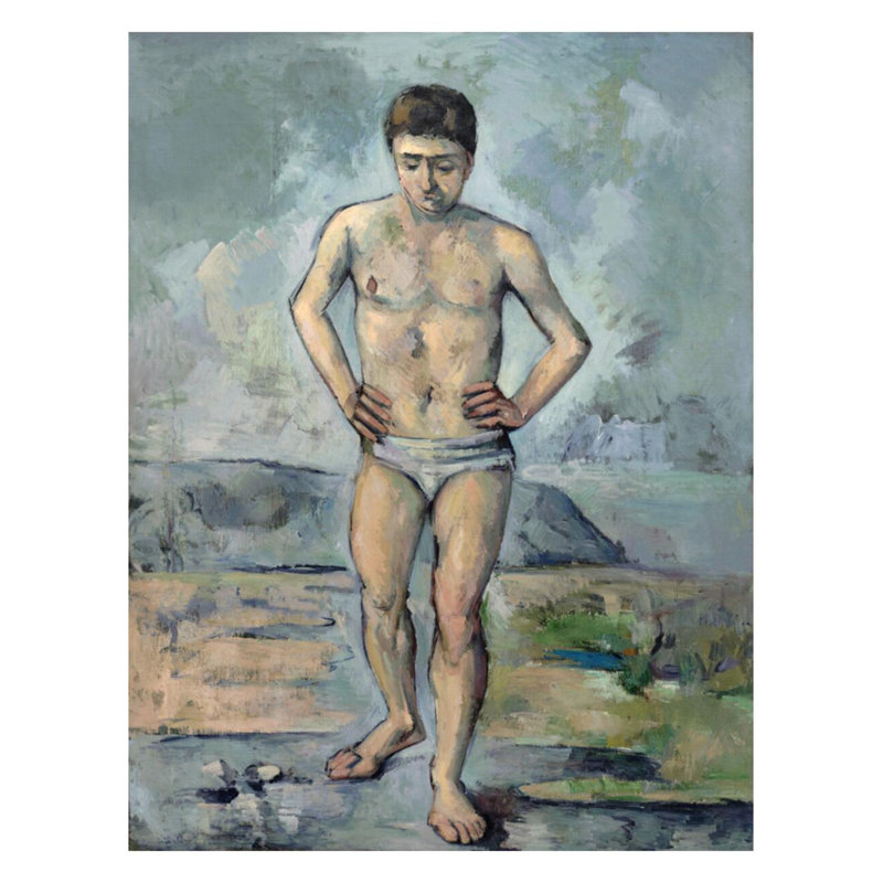 La grande baigneuse, Paul Cézanne, estampe numérique, H 28 po x l 22 po