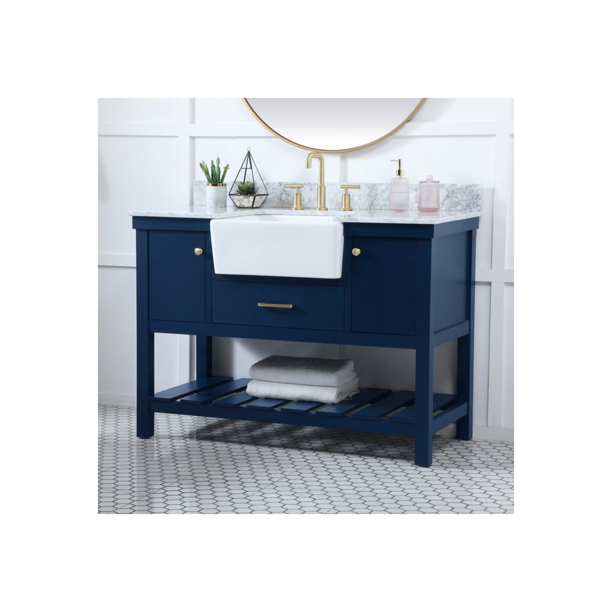 Pelaghia 48'' Single Bathroom Vanity, Blue