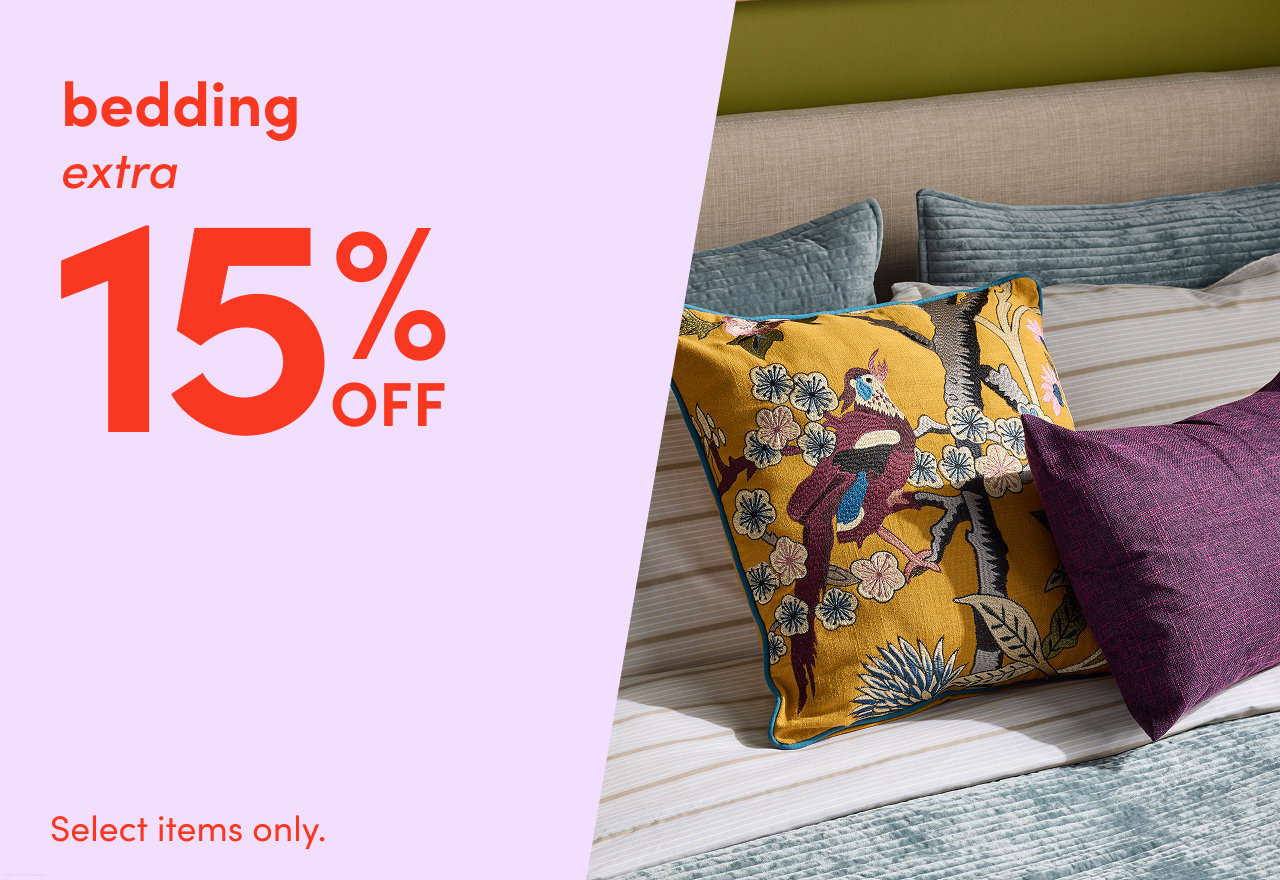 extra 15% OFF bedding