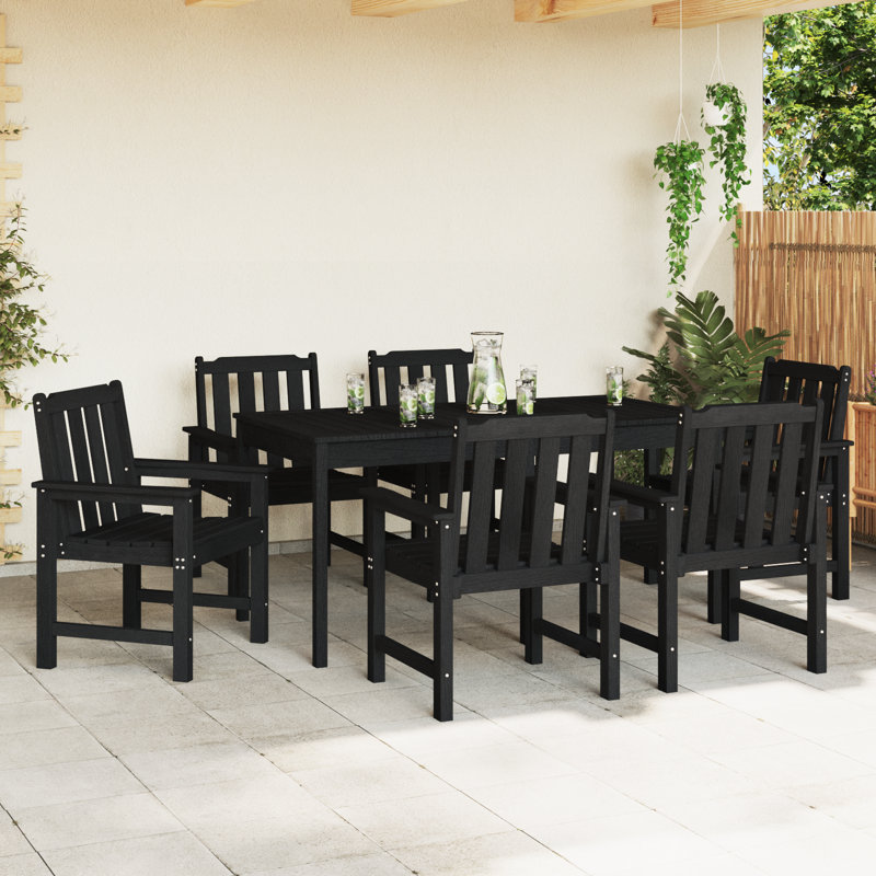 Garden Chair Polyethylene, Black
