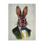« lapin dans une pochette verte », reproduction d’impression sur toile tendue-33421362