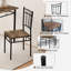 Ensemble de table de salle à manger rectangulaire avec 4 chaises-2090503419