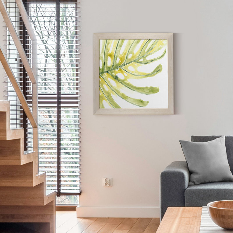 Verdant impressions IX, reproduction d’art, H 21 po x l 21 po x P 1 po, Toile blanche encadrée