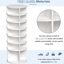 Armoire à chaussures rotative 360, 7, range-chaussures, support rotatif blanc 7, garde la zone propre et élégante