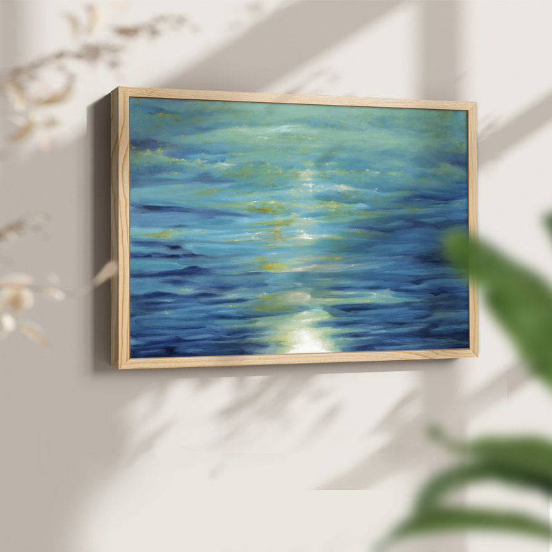 Deep Blue -Framed Print - Restickable, 8" H x 10" W, Natural
